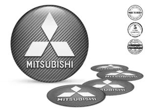 Mitsubishi Radaufkleber Edition Luxus-Silikon-Stil